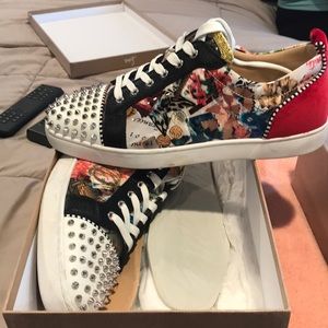 Louboutin Junior Spikes Flat Gently worn